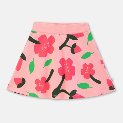 YouGotPlanB Printed Girls A-line Pink, Red Skirt