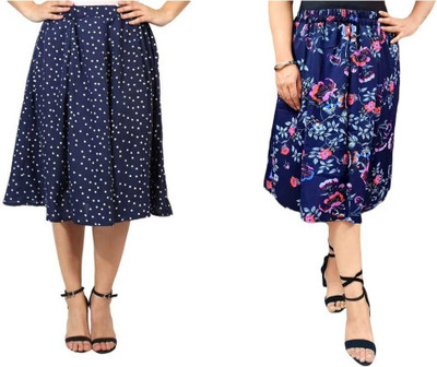 Manat Diva Printed Women A-line Multicolor Skirt
