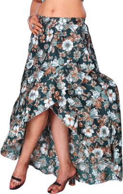 JYESHTA Printed Women Flared Multicolor Skirt