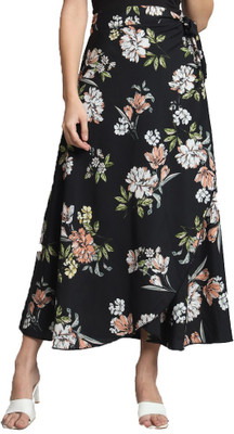 Girl Code Solid Women Wrap Around Multicolor Skirt