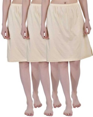 Aimly Solid Women Regular Beige Skirt