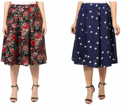 MAIYYA COLLECTION Printed Women A-line Multicolor Skirt