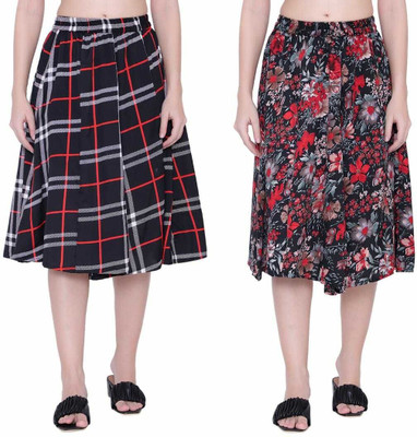 Manat Diva Printed Women A-line Multicolor Skirt