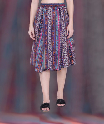 Manat Diva Printed Women A-line Multicolor Skirt