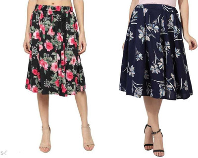 MAIYYAA COLLECTION Printed Women A-line Multicolor Skirt