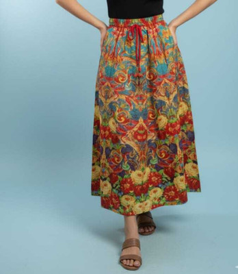 shri creations Printed Women Flared Multicolor Skirt