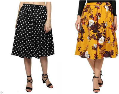 Manat Diva Printed Women A-line Multicolor Skirt