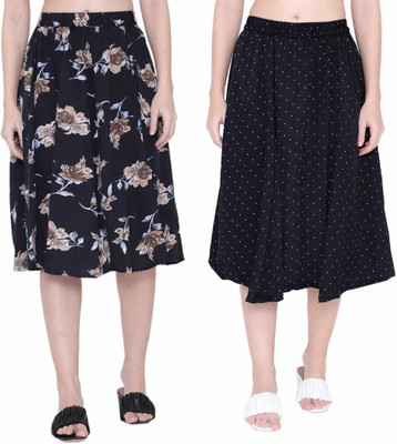 Manat Diva Printed Women A-line Multicolor Skirt