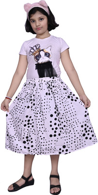 ANISHAN FASHION TREND Solid Baby Girls A-line Black Skirt