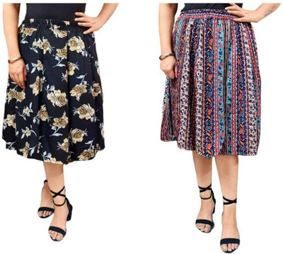 MAIYYA COLLECTION Printed Women A-line Multicolor Skirt