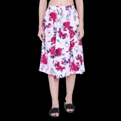 MAIYYAA COLLECTION Printed Women A-line Pink Skirt