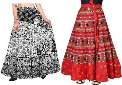 Payuri-Fashion Printed Women Wrap Around Multicolor Skirt