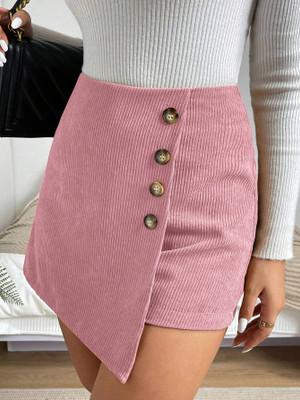 Rajovati Solid Women Layered Blue Skirt