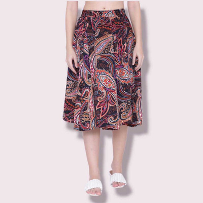 PRABHNOOR Printed Women A-line Multicolor Skirt