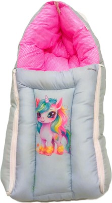 KIDZYARN 3 in 1 Baby Sleeping Bag,Carry Nest,Lightweight,Portable,Travel & Skin Friendly Sleeping Bag(Pink)