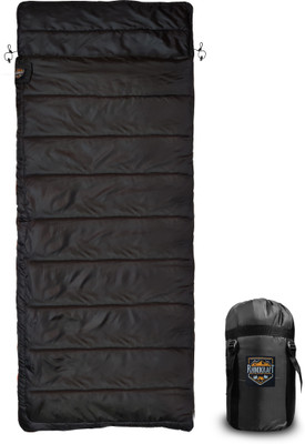 RHINOKraft Plus Size ! Envelope Shape ! 1.2 KG ! 10 Degree Sleeping Bag(Black)