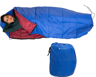 Wet Off Hood mummy-sleeping bag Sleeping Bag(Blue)