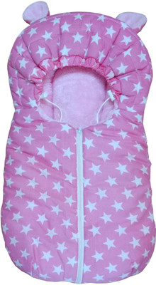 MEDITIVE Baby Carry Bed Cum Sleeping Bag for New Born Babies Travelling Bed 0-7 Month Sleeping Bag(Pink)