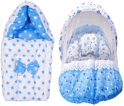 OLENE Baby Mattress with Mosquito Net/Sleeping Bed & Sleeping Bag/Carry Bag Combo Sleeping Bag