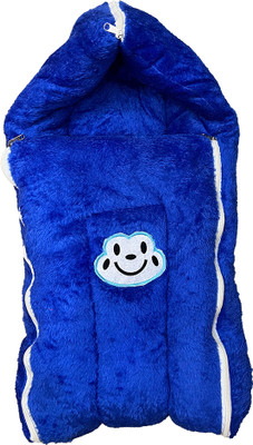 OLENE 3 in 1 Baby Carry Nest Sleeping Bag & Mattress Soft & Comfortable Sleeping Bag(Blue)