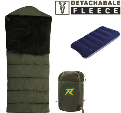 Rocksport Karakoram Rectangular Sleep Bag with Detachable Fleece Free AirPillow for Adults Sleeping Bag