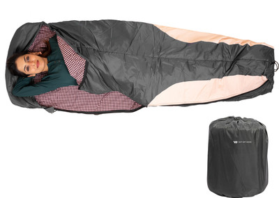 Wet Off Hood WOH-AquaShield SleepPod-NY-TC-300GSM Sleeping Bag(Black)