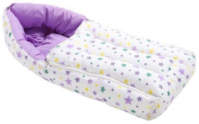 Tinykart Sparkle Stars 3 in 1 Cotton Baby Sleeping Bag Carry Nest & Infant Bassinet Sleeping Bag(Purple)