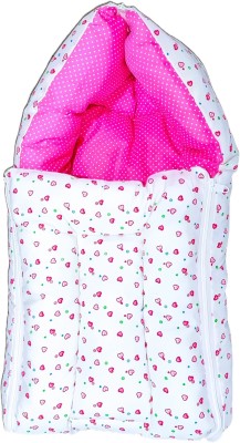 SHEZA ENTERPRISES 3 in 1 Baby Sleeping Bag,Carry Nest,Lightweight,Portable,Travel & Skin Friendly Sleeping Bag(Pink)