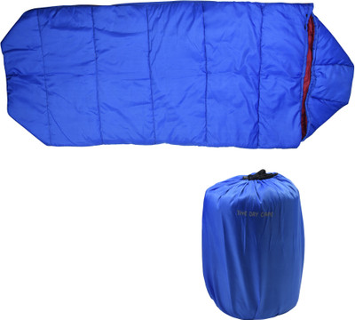 The Dry Cape Waterproof Hood Camping Hiking Travel Sleep for Single Person Sleeping Bag(Blue)