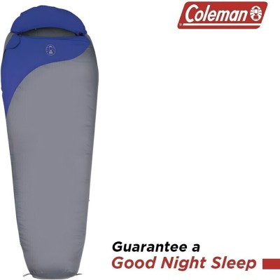 Coleman Pathfinder Sleeping Bag, Temp -18C to + 3C, 1.7 Kg (Blue, Grey)(Blue, Grey)