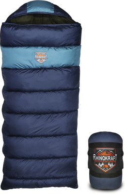 RHINOKraft Ultra Light 0 Degree Envelope Reliance Cotton Fibre Olive Sleeping Bag