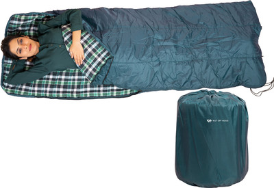 Wet Off Hood sleeping bag for adults men (teal) Sleeping Bag