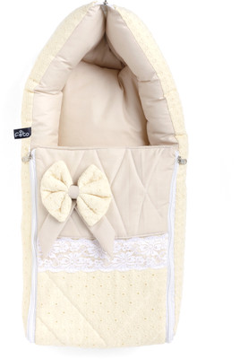 FETO 3 in 1 Baby Bed, Sleeping Bag & Carry Nest, Cotton Baby Bedding for New Born Sleeping Bag(White)