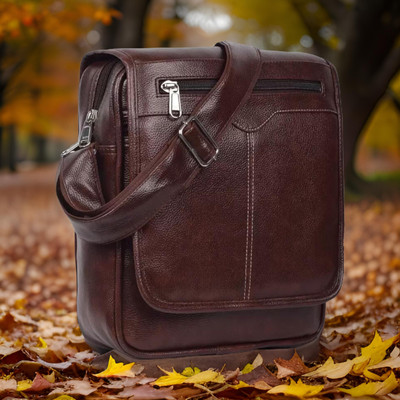 Shivra Brown Sling Bag Men Sling Bag side bag for men(S-12*11)