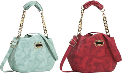 Zaxcer Green, Maroon Sling Bag Beautiful Sling Bags for women and girls(Pack of 2)