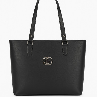 LushhHold Black Tote Women’s Black Faux Leather Tote Bag | Shoulder Handbag | Office & Everyday Use