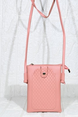 DONICY Pink Sling Bag Classy mobile pouch sling