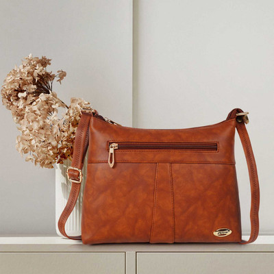 LANCER Brown Sling Bag chikucolors-609