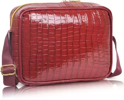 YESJUDAN Maroon Sling Bag Stylish Unique Design Chic Retro Adjustable Strap Crossbody Women Sling Bag