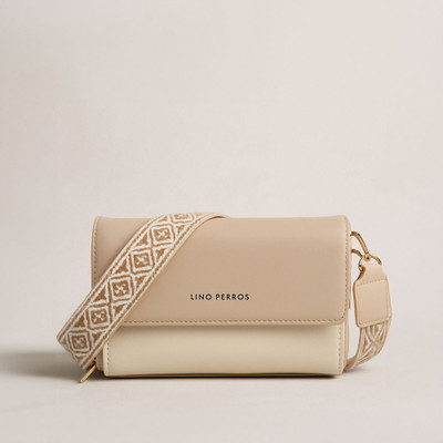 LINO PERROS Beige Sling Bag Voyage Mini Boho Beige Sling Bag