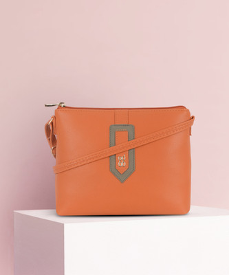 Baggit Orange Sling Bag XS Sling Bag Lpxe Mckay Sprinkle Russet Orange