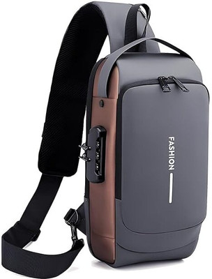 MELZRON Black, Brown Sling Bag Anti-Theft Water-Resistant Portable Size Crossfit Side Sling Bag for Men Women