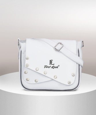 FL first look White Sling Bag Self Degine Cannes Sling bag