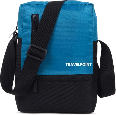 TRAVEL POINT Blue Sling Bag Unisex Stylish Shoulder Crossbody Slingbag