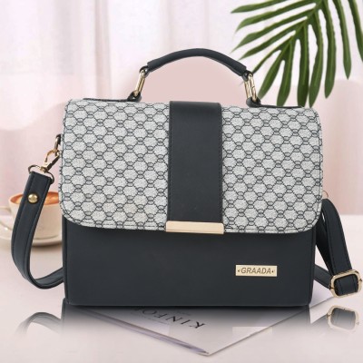 GRAADA Black Sling Bag Stylish Gorgeous Shoulder Unique Design Crossbody Women Side Sling Bag