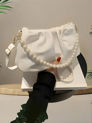 SAPPIERO White Sling Bag Korean Style Shoulder Women Crossbody With Handle Stylish Hand