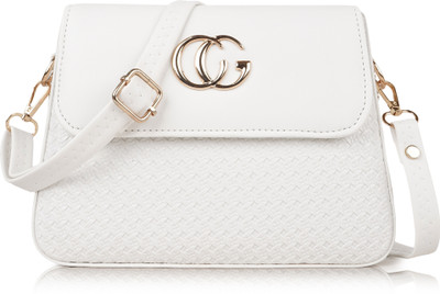 ALONZO White Sling Bag TRENDY DESIGN CROSS BODY SLING BAG FOR WOMENS AND GIRLS