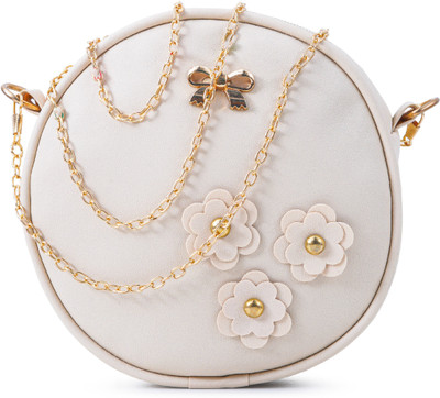 Cleto White Sling Bag BEIGE_FLOWER_DHL_16