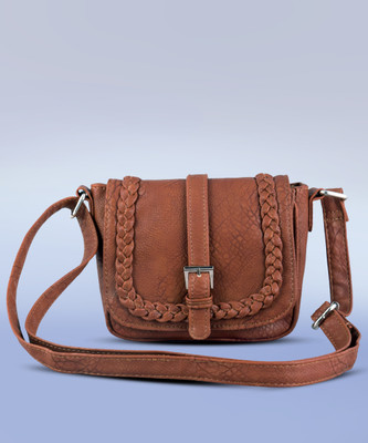 Lychee Bags Brown Sling Bag Sling