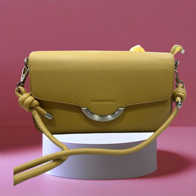 SKYKIQ Yellow Sling Bag Women Elegant Crossbody Sling Bag